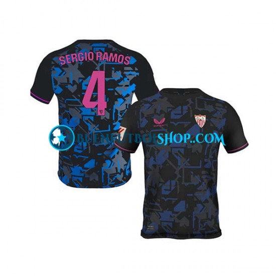 Camiseta de Fútbol Sevilla FC Sergio Ramos 4 2023-2024 Tercera Equipación Manga Corta Hombre