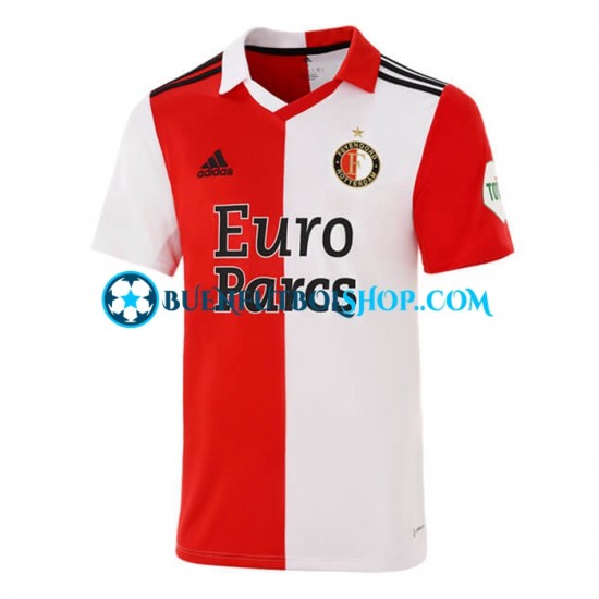 Camiseta de Fútbol Feyenoord Rotterdam 2022-2023 Primera Equipación Manga Corta Hombre