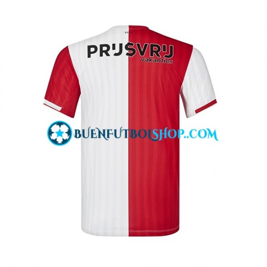 Camiseta de Fútbol Feyenoord Rotterdam 2023-2024 Primera Equipación Manga Corta Hombre