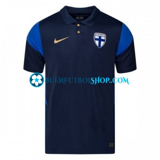 Camiseta de Fútbol Finlandia Euro 2020 Segunda Equipación Manga Corta Hombre