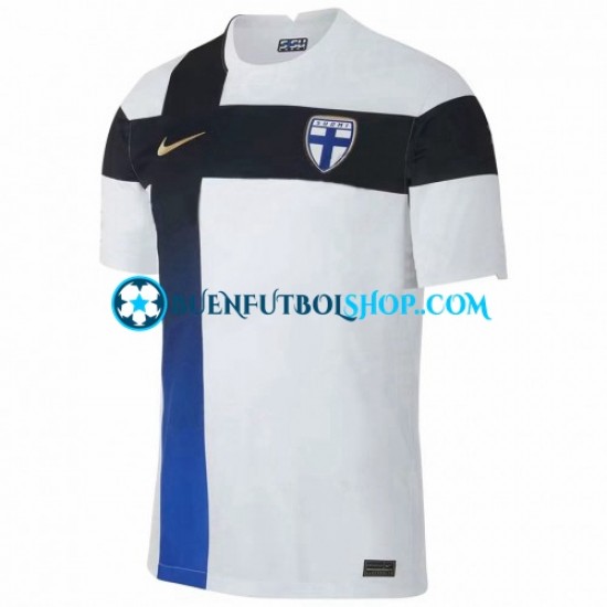 Camiseta de Fútbol Finlandia Euro 2020 Primera Equipación Manga Corta Hombre