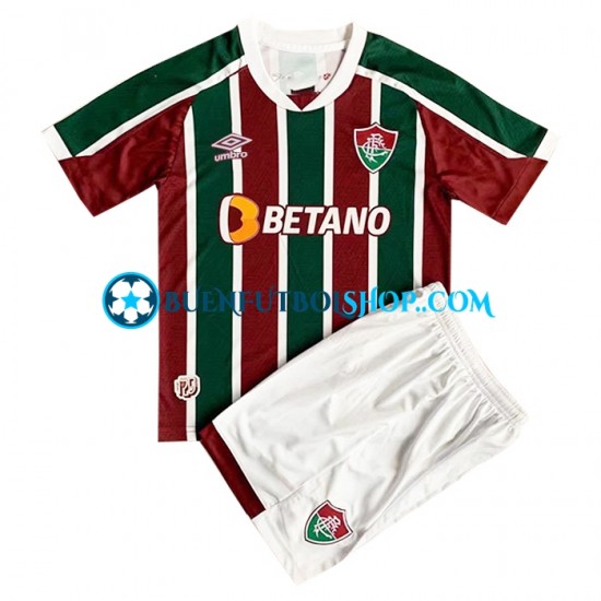 Camiseta de Fútbol Fluminense 2022-2023 Primera Equipación Manga Corta Niño