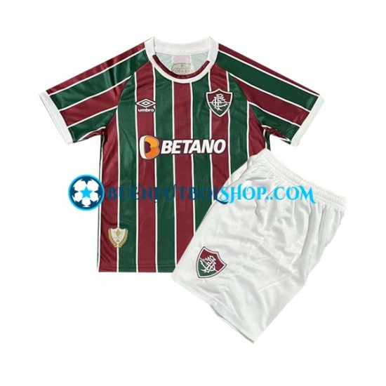 Camiseta de Fútbol Fluminense 2023-2024 Primera Equipación Manga Corta Niño