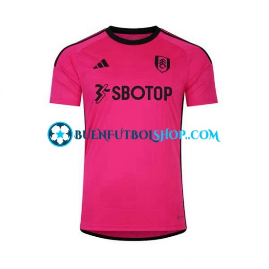 Camiseta de Fútbol Fulham 2023-2024 Segunda Equipación Manga Corta Hombre