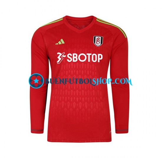 Camiseta de Fútbol Fulham Portero 2023-2024 Primera Equipación Manga Larga Hombre