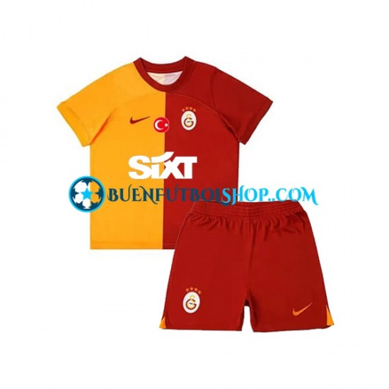 Camiseta de Fútbol Galatasaray 2023-2024 Primera Equipación Manga Corta Niño