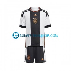 Camiseta de Fútbol Alemania World Cup 2022 Primera Equipación Manga Corta Niño