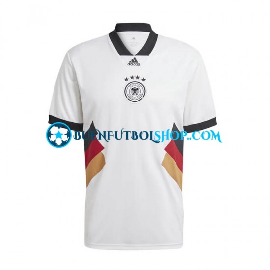 Camiseta de Fútbol Alemania Icon Retro 2022-2023 Primera Equipación Manga Corta Hombre