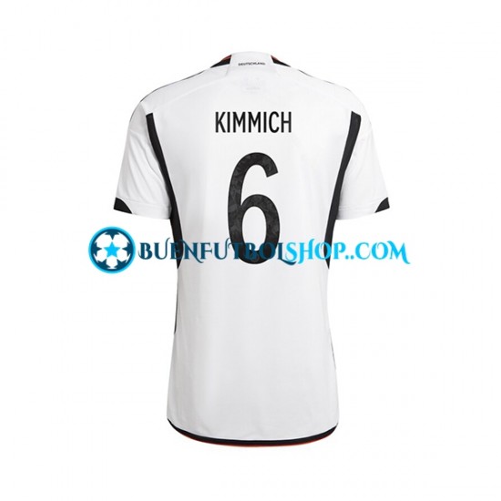 Camiseta de Fútbol Alemania Joshua Kimmich 6 World Cup 2022 Primera Equipación Manga Corta Hombre