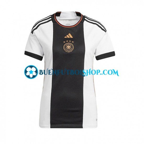 Camiseta de Fútbol Alemania World Cup 2022 Primera Equipación Manga Corta para Mujer