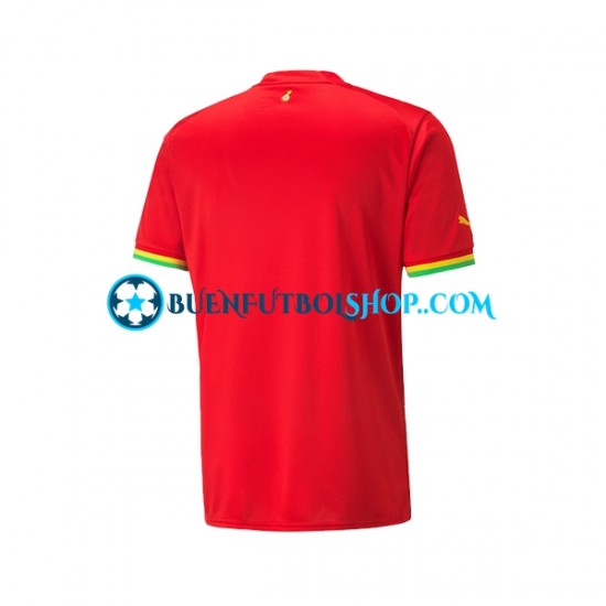 Camiseta de Fútbol Ghana World Cup 2022 Segunda Equipación Manga Corta Hombre