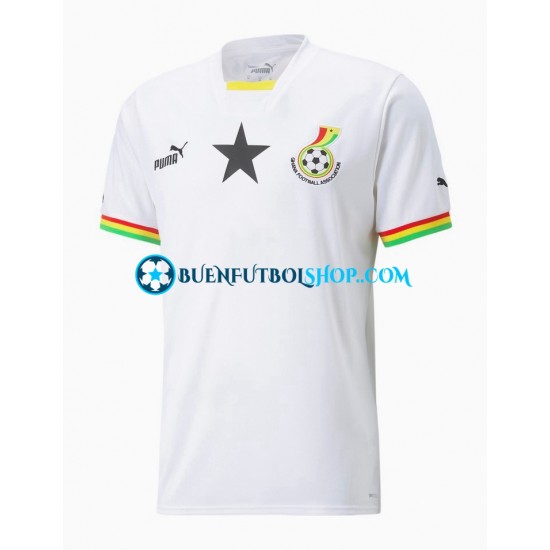 Camiseta de Fútbol Ghana World Cup 2022 Primera Equipación Manga Corta Hombre