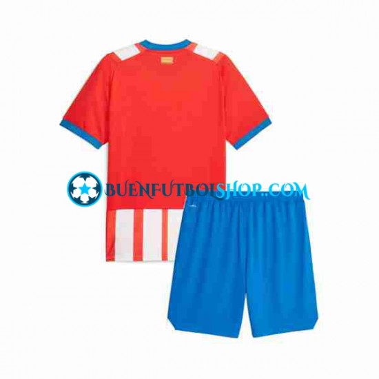 Camiseta de Fútbol Girona 2023-2024 Primera Equipación Manga Corta Niño