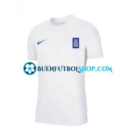 Camiseta de Fútbol Grecia 2022-2023 Segunda Equipación Manga Corta Hombre