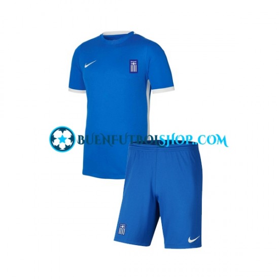 Camiseta de Fútbol Grecia 2022-2023 Tercera Equipación Manga Corta Niño