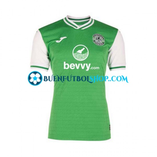 Camiseta de Fútbol Hibernian 2023-2024 Primera Equipación Manga Corta Hombre