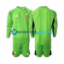 Camiseta de Fútbol Hungría Portero 2022 Primera Equipación Manga Larga Niño Camiseta de Fútbol Hungría Portero 2022 Primera Equipación Manga Larga Niño