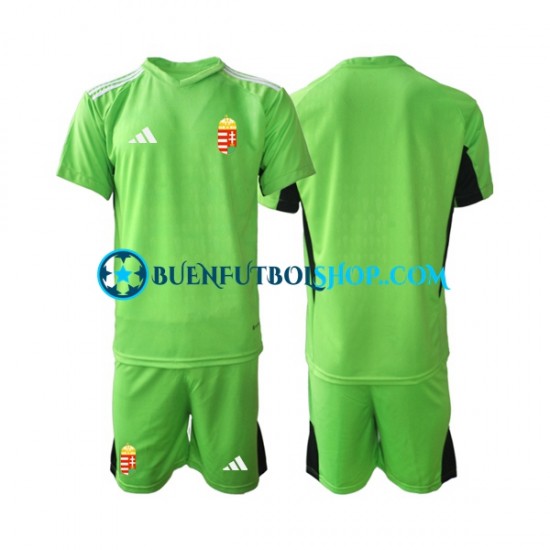 Camiseta de Fútbol Hungría Portero 2022 Primera Equipación Manga Corta Niño