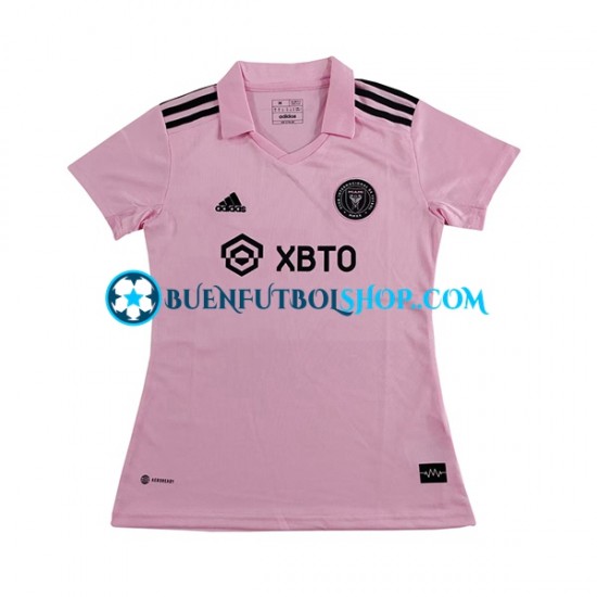 Camiseta de Fútbol Inter Miami 2023-2024 Primera Equipación Manga Corta para Mujer