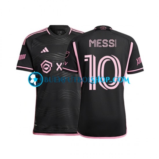 Camiseta de Fútbol Inter Miami Lionel Messi 10 2023 Segunda Equipación Manga Corta Hombre