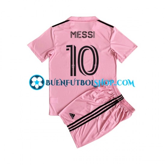 Camiseta de Fútbol Inter Miami Lionel Messi 10 2023 Primera Equipación Manga Corta Niño