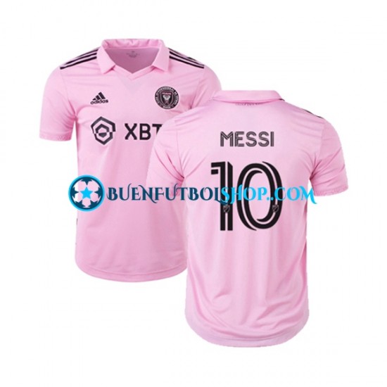 Camiseta de Fútbol Inter Miami Lionel Messi 10 2023 Primera Equipación Manga Corta Hombre