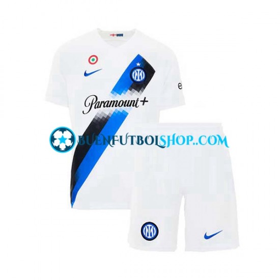 Camiseta de Fútbol Inter Milan 2023-2024 Segunda Equipación Manga Corta Niño