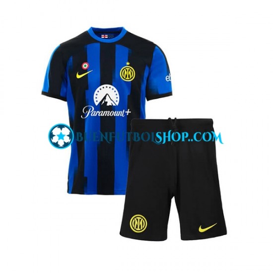 Camiseta de Fútbol Inter Milan 2023-2024 Primera Equipación Manga Corta Niño