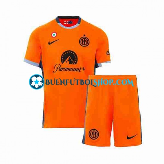 Camiseta de Fútbol Inter Milan 2023-2024 Tercera Equipación Manga Corta Niño