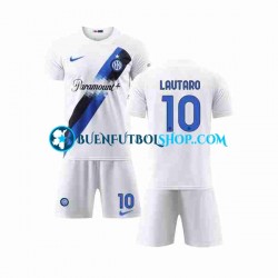Camiseta de Fútbol Inter Milan Lautaro Martinez 10 2023-2024 Segunda Equipación Manga Corta Niño Camiseta de Fútbol Inter Milan Lautaro Martinez 10 2023-2024 Segunda Equipación Manga Corta Niño