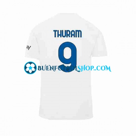 Camiseta de Fútbol Inter Milan Marcus Thuram 9 2023-2024 Segunda Equipación Manga Corta Hombre