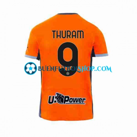 Camiseta de Fútbol Inter Milan Marcus Thuram 9 2023-2024 Tercera Equipación Manga Corta Hombre