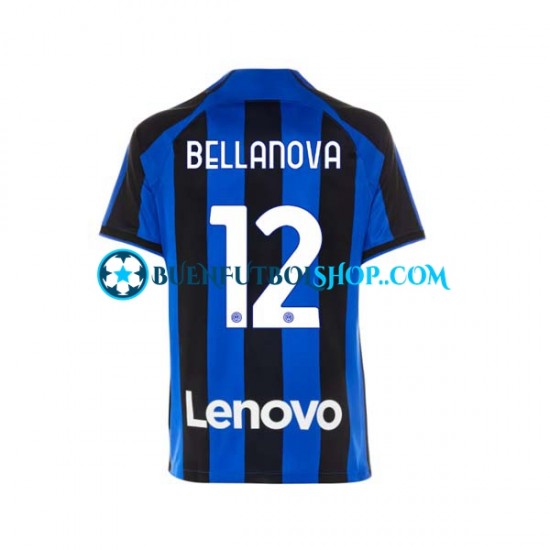 Camiseta de Fútbol Inter Milan Raoul Bellanova 12 2022-2023 Primera Equipación Manga Corta Hombre