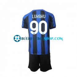 Camiseta de Fútbol Inter Milan Romelu Lukaku 90 2022-2023 Primera Equipación Manga Corta Niño Camiseta de Fútbol Inter Milan Romelu Lukaku 90 2022-2023 Primera Equipación Manga Corta Niño