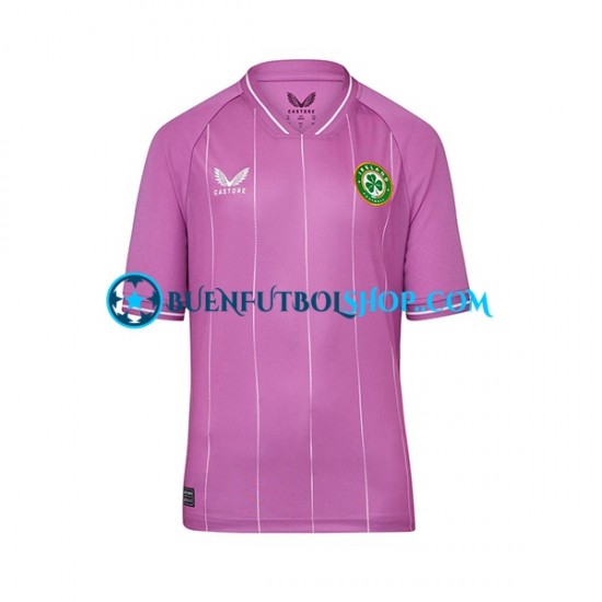 Camiseta de Fútbol Irlanda Portero 2023 Primera Equipación Manga Corta Hombre