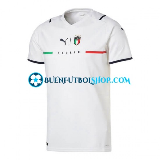 Camiseta de Fútbol Italia 2021-2022 Segunda Equipación Manga Corta Hombre