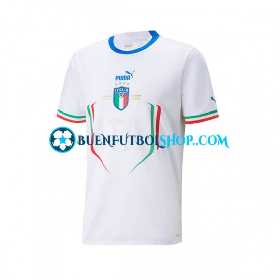 Camiseta de Fútbol Italia 2022-2023 Segunda Equipación Manga Corta Hombre