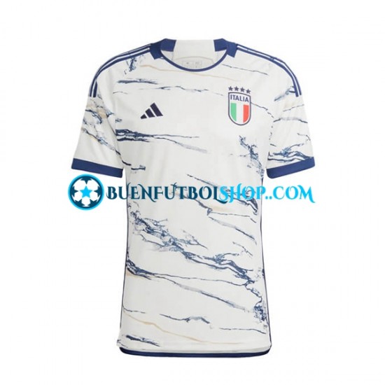 Camiseta de Fútbol Italia 2023 Segunda Equipación Manga Corta Hombre