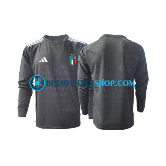 Camiseta de Fútbol Italia Portero 2023 Segunda Equipación Manga Larga Hombre