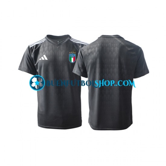 Camiseta de Fútbol Italia Portero 2023 Segunda Equipación Manga Corta Hombre