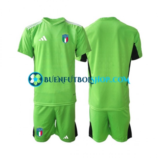 Camiseta de Fútbol Italia Portero 2023 Primera Equipación Manga Corta Niño