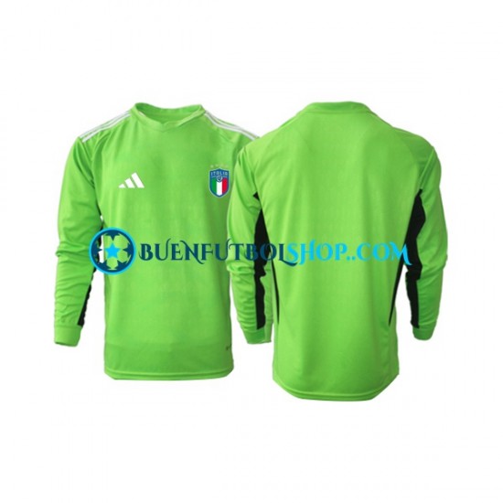 Camiseta de Fútbol Italia Portero 2023 Primera Equipación Manga Larga Hombre