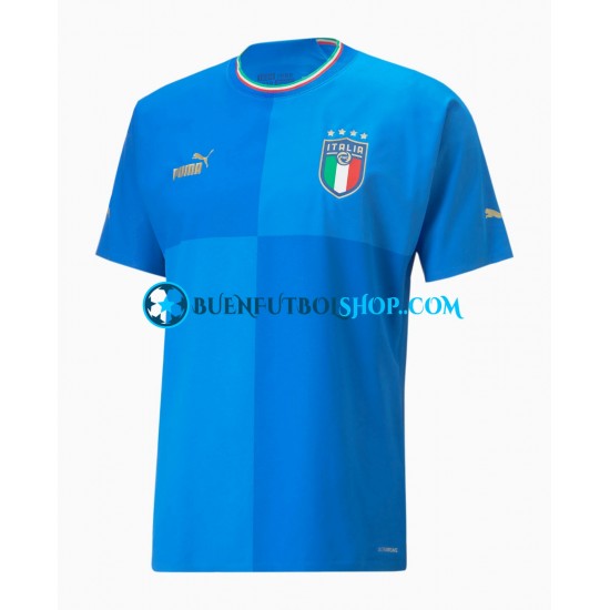 Camiseta de Fútbol Italia 2022 Primera Equipación Manga Corta Hombre