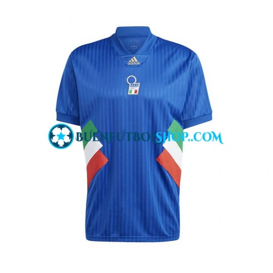 Camiseta de Fútbol Italia Icon Retro 2022-2023 Primera Equipación Manga Corta Hombre