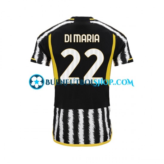 Camiseta de Fútbol Juventus Angel Di Maria 22 2023-2024 Primera Equipación Manga Corta Hombre