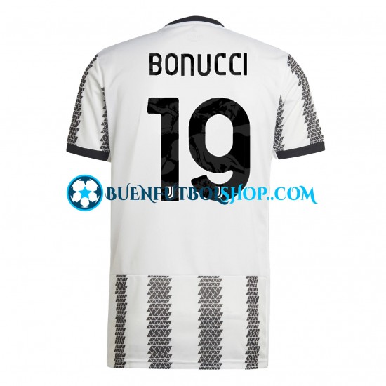 Camiseta de Fútbol Juventus Bonucci 19 2022-2023 Primera Equipación Manga Corta Hombre