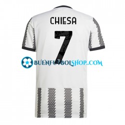 Camiseta de Fútbol Juventus Chiesa 7 2022-2023 Primera Equipación Manga Corta Hombre