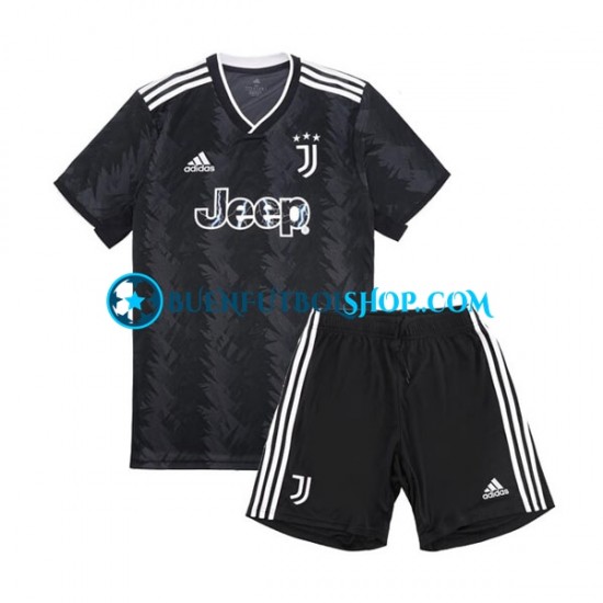 Camiseta de Fútbol Juventus 2022-2023 Segunda Equipación Manga Corta Niño