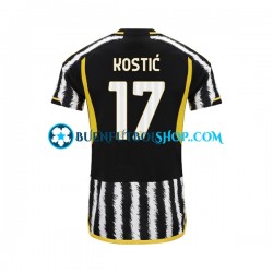 Camiseta de Fútbol Juventus Filip Kostic 17 2023-2024 Primera Equipación Manga Corta Hombre