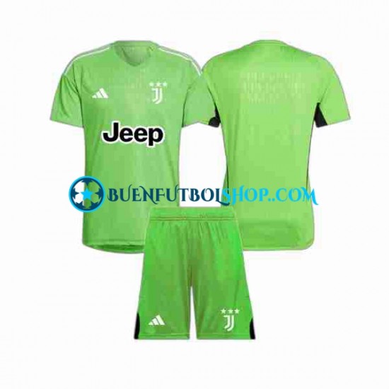 Camiseta de Fútbol Juventus Portero 2023-2024 Tercera Equipación Manga Corta Niño